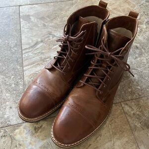 TIMBERLAND FOR MEN: WEST HAVEN SIDE-ZIP BROWN BOOT